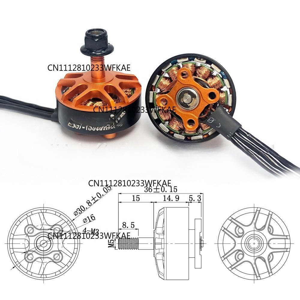 YSido 2507 1800KV cross machin - Drone Motor ulasan dan harga