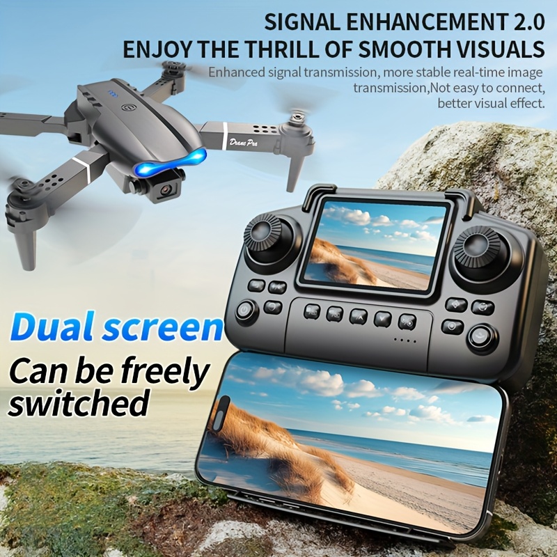 E99 PRO MAX Foldable Drone wit - Drone Led Light ulasan dan harga