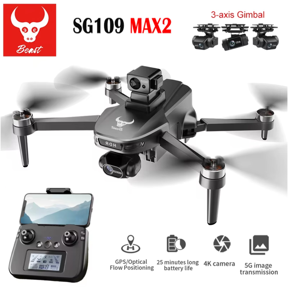 SG109 MAX2 Professional FPV 8K - Drone Gimbal ulasan dan harga